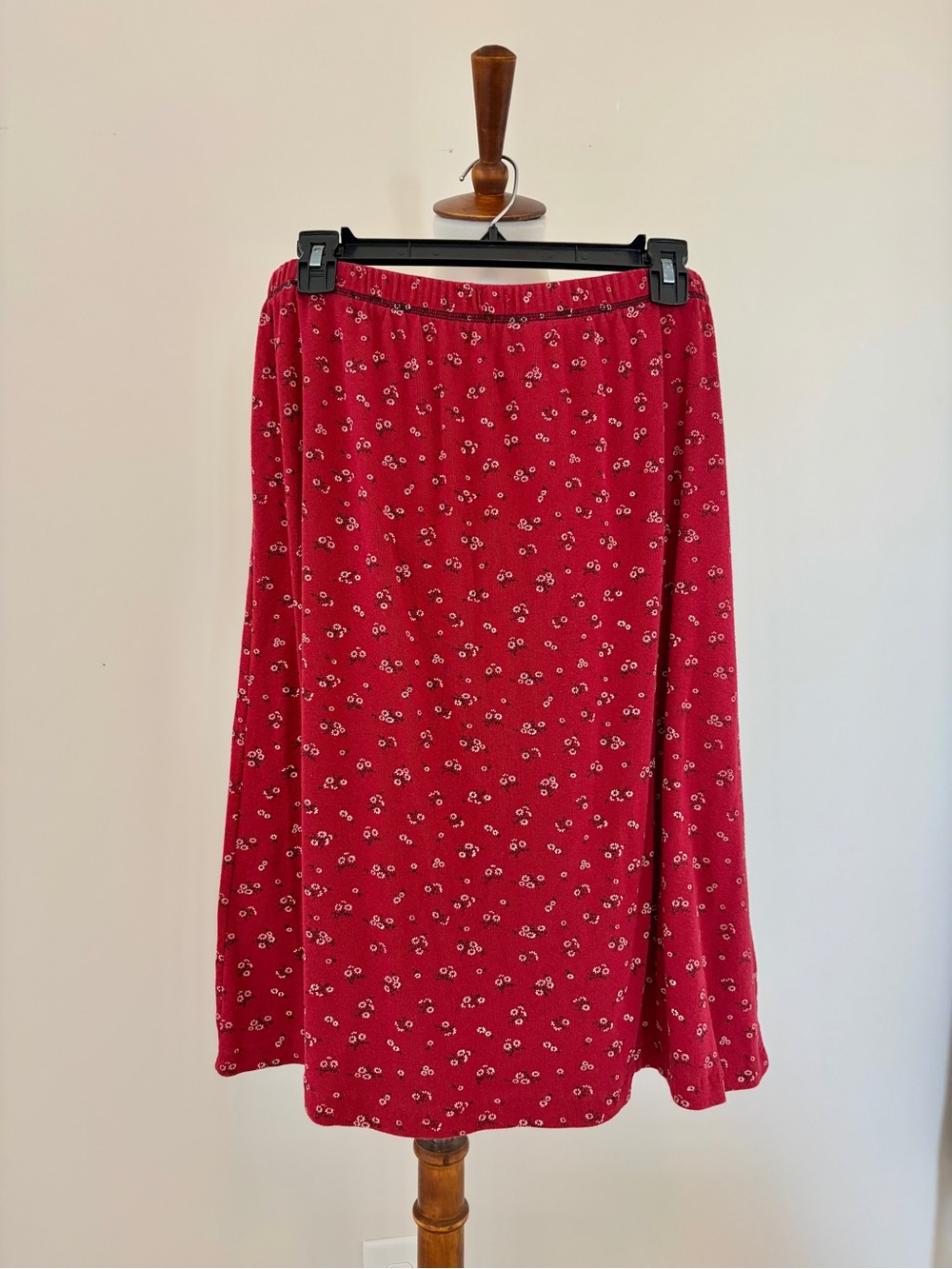 Vintage Red Floral Skirt